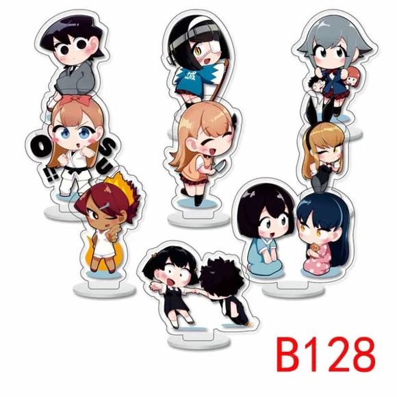 Komi Can't Communicate 9 Piece Mini Acrylic Stand Set - Picture 1 of 1